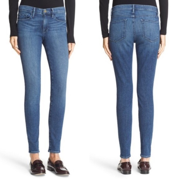 Frame Le Skinny De Jeanne Skinny Jeans Rivercrest